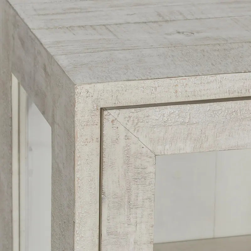 Larson Mobile in vetro e legno di rovere a due ante