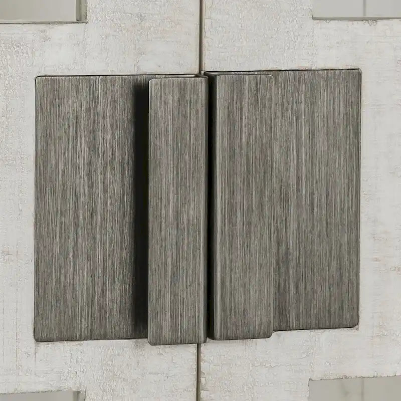 Larson Mobile in vetro e legno di rovere a due ante