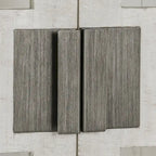 Larson Mobile in vetro e legno di rovere a due ante