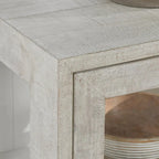 Larson Mobile in vetro e legno di rovere a due ante