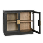 Larson Mobile in vetro e legno di rovere a due ante