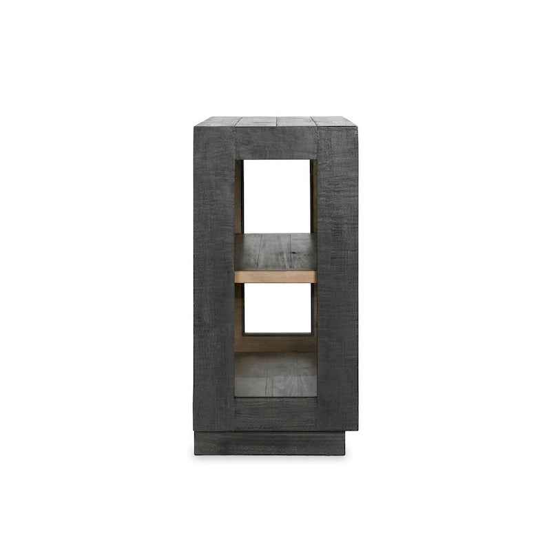 Larson Mobile in vetro e legno di rovere a due ante