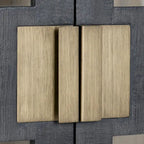 Larson Mobile in vetro e legno di rovere a due ante