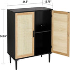 Mobile Credenza Buffet Mobile Contenitore da Cucina - 15.8P x 31.5L x 34.6A