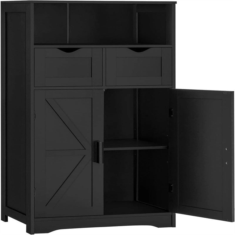 Mobiletto a terra con 2 ante e 2 cassetti - 28,9P x 59,9L x 108,4H cm