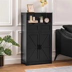 Mobiletto a terra con 2 ante e 2 cassetti - 28,9P x 59,9L x 108,4H cm