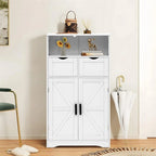 Mobiletto a terra con 2 ante e 2 cassetti - 28,9P x 59,9L x 108,4H cm