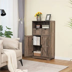 Mobiletto a terra con 2 ante e 2 cassetti - 28,9P x 59,9L x 108,4H cm