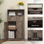 Mobiletto a terra con 2 ante e 2 cassetti - 28,9P x 59,9L x 108,4H cm