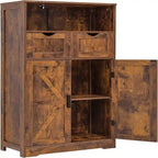 Mobiletto a terra con 2 ante e 2 cassetti - 28,9P x 59,9L x 108,4H cm