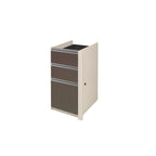 Cassettiera per ufficio 16W a 3 cassetti con cassetto portadocumenti, serratura e guide a cuscinetti a sfera