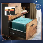 Cassettiera in legno a 3 cassetti - 15.7P x 31.3L x 24.7H