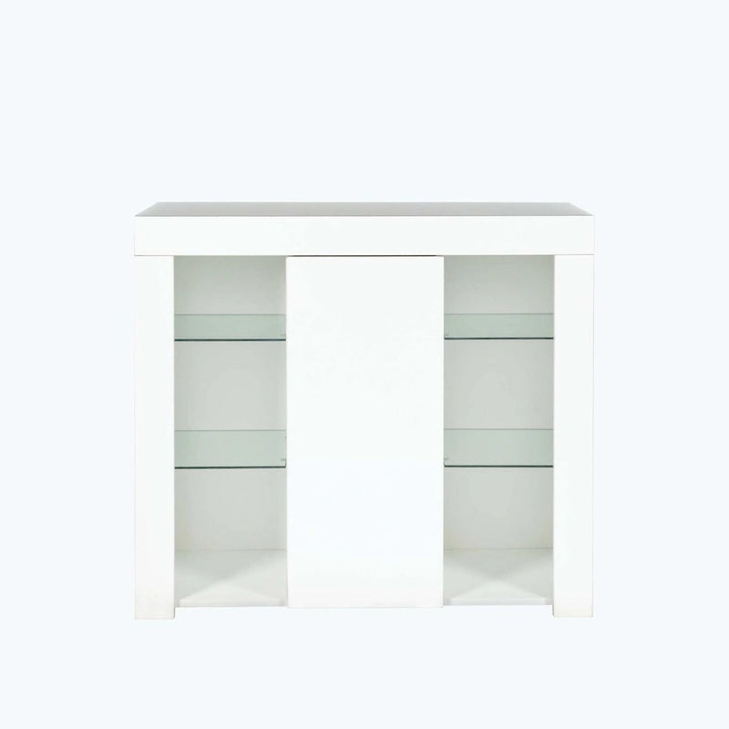 Mobile credenza da cucina con luce LED, con cassetto e 1 anta