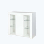 Mobile credenza da cucina con luce LED, con cassetto e 1 anta