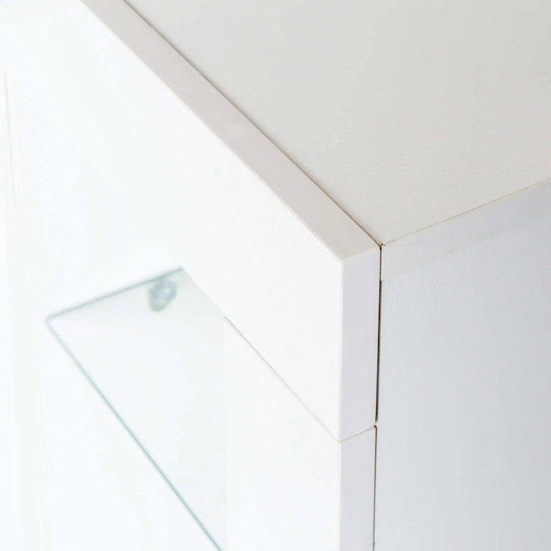 Mobile credenza da cucina con luce LED, con cassetto e 1 anta