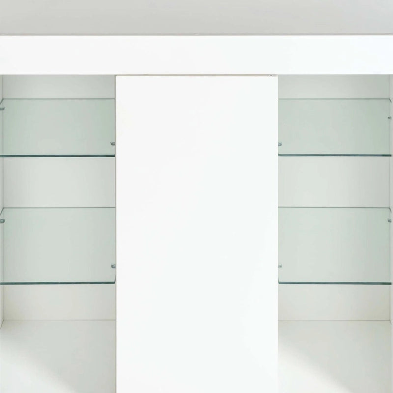 Mobile credenza da cucina con luce LED, con cassetto e 1 anta