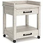 Mobile per Stampante Industriale da Ufficio con Contenitore - 24P x 22L x 23A