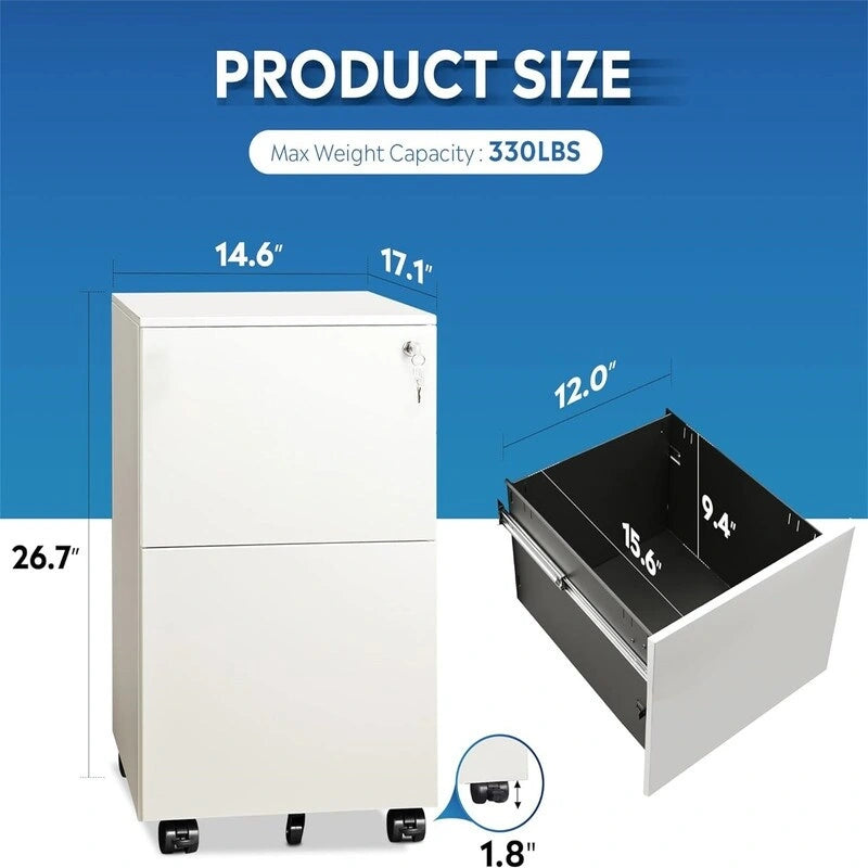 Classificatore mobile a 2 cassetti