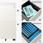 Classificatore mobile a 2 cassetti