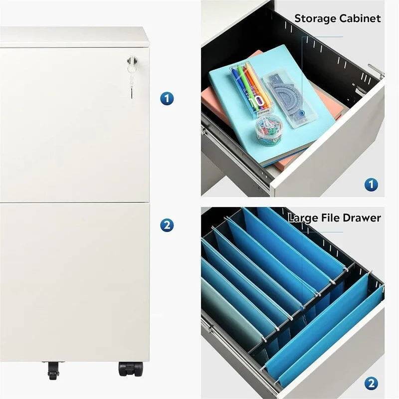 Classificatore mobile a 2 cassetti