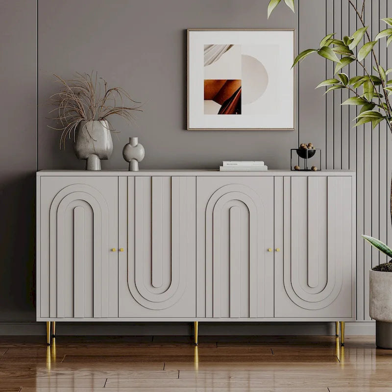 Credenza/Mobile Buffet in legno a 4 ante da 59,8W - N/D