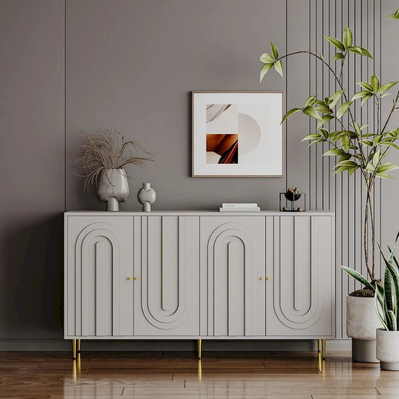 Credenza/Mobile Buffet in legno a 4 ante da 59,8W - N/D