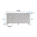 Credenza/Mobile Buffet in legno a 4 ante da 59,8W - N/D