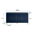 Credenza/Mobile Buffet in legno a 4 ante da 59,8W - N/D